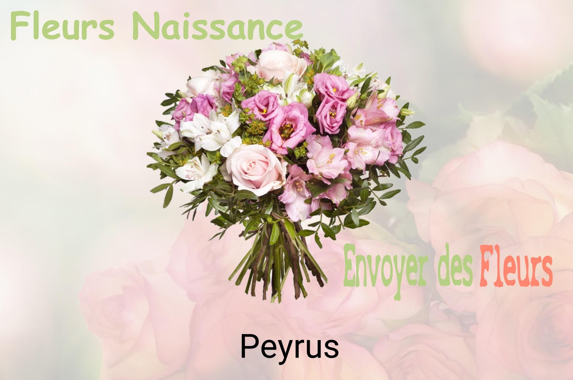 Bouquet de fleurs de naissance livré à Peyrus